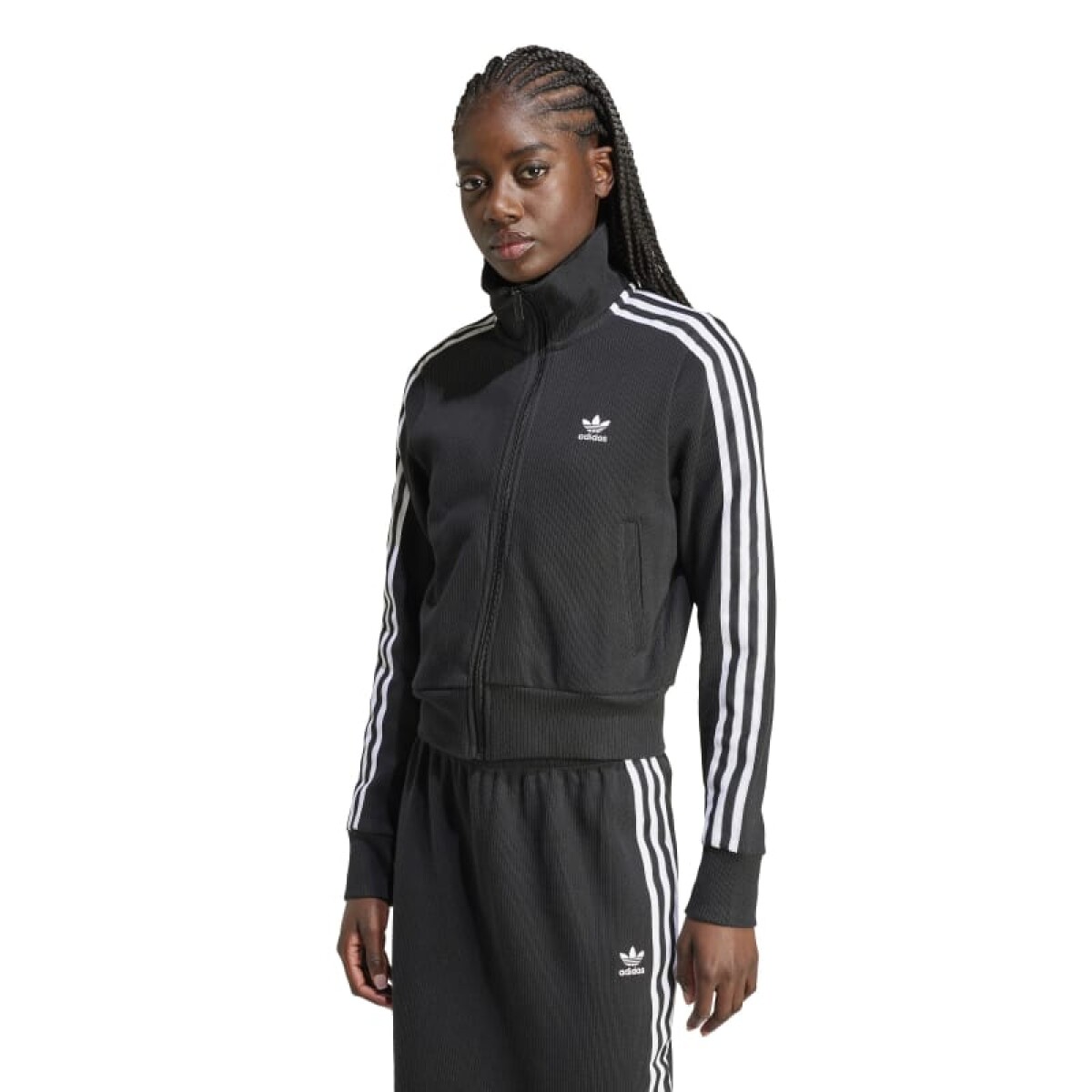 Campera Adidas Adicolor Knit Top - Negro 