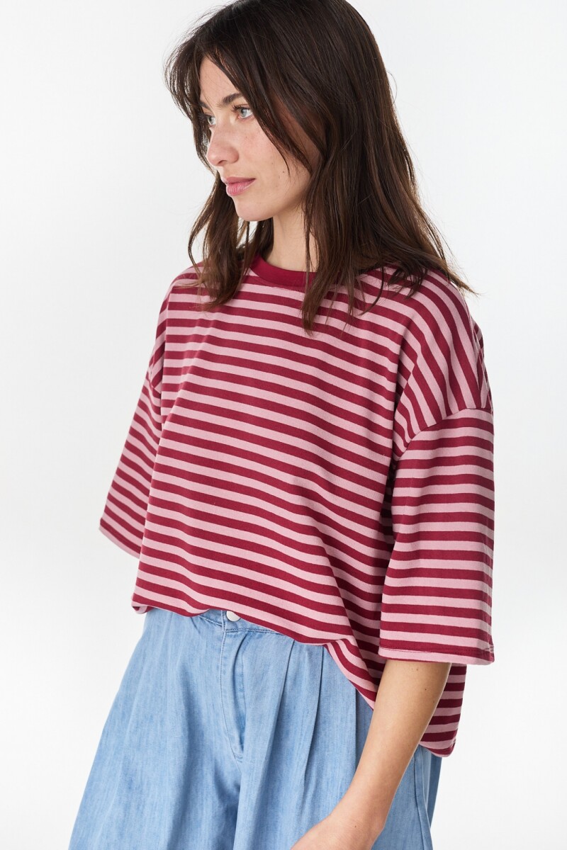 Tshirt Rowan Rosa/Bordeaux