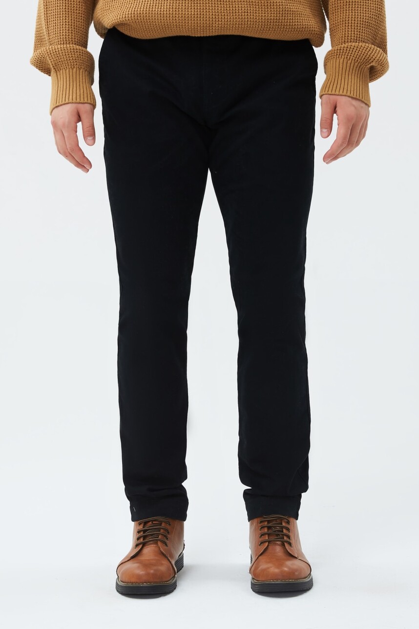Pantalón Essential Khaki Skinny Gap Hombre True Black