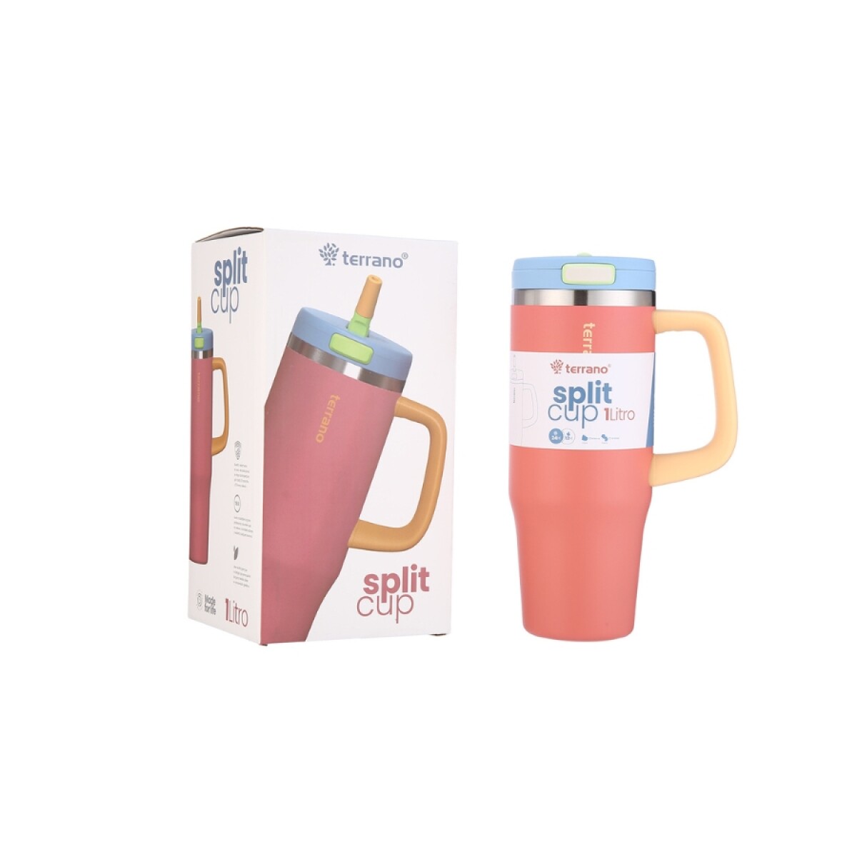 Vaso Térmico Split Cup 2070010 1L Doble Capa Ub - ROJO 