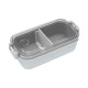 Bento box doble división gris