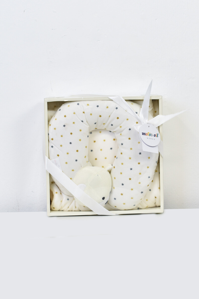Manta con almohadilla para bebé - Oso amarillo 