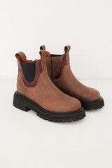 Bota Bosquera Marron/Bordeaux