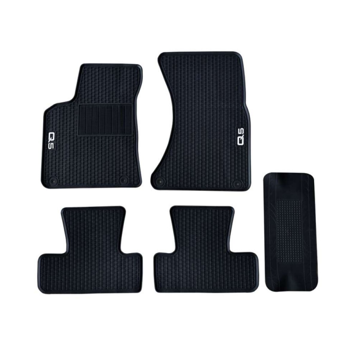 Alfombra Para Audi Q5 - Color Negro Logo Gris 