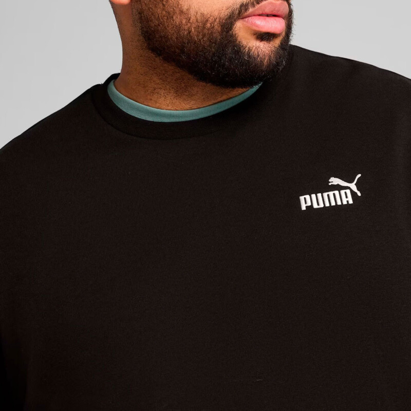 Buzo de Hombre Puma Logo Crew Negro