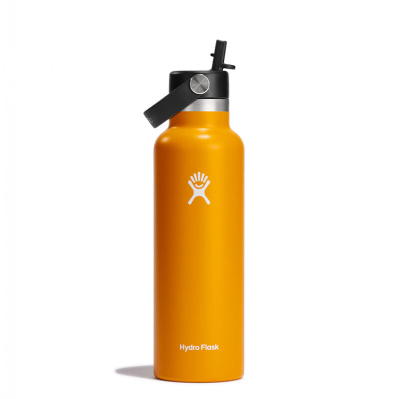 Botella Hydro Flask 21 Oz Standard Flex Straw Cap Naranja Botella Hydro Flask 21 Oz Standard Flex Straw Cap Naranja