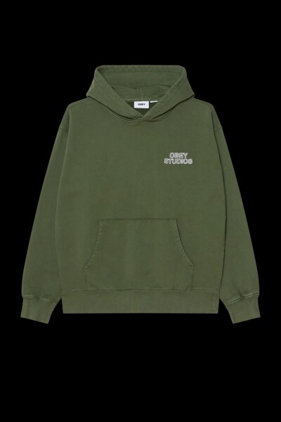 OBEY STUDIOS FADED HOOD Verde