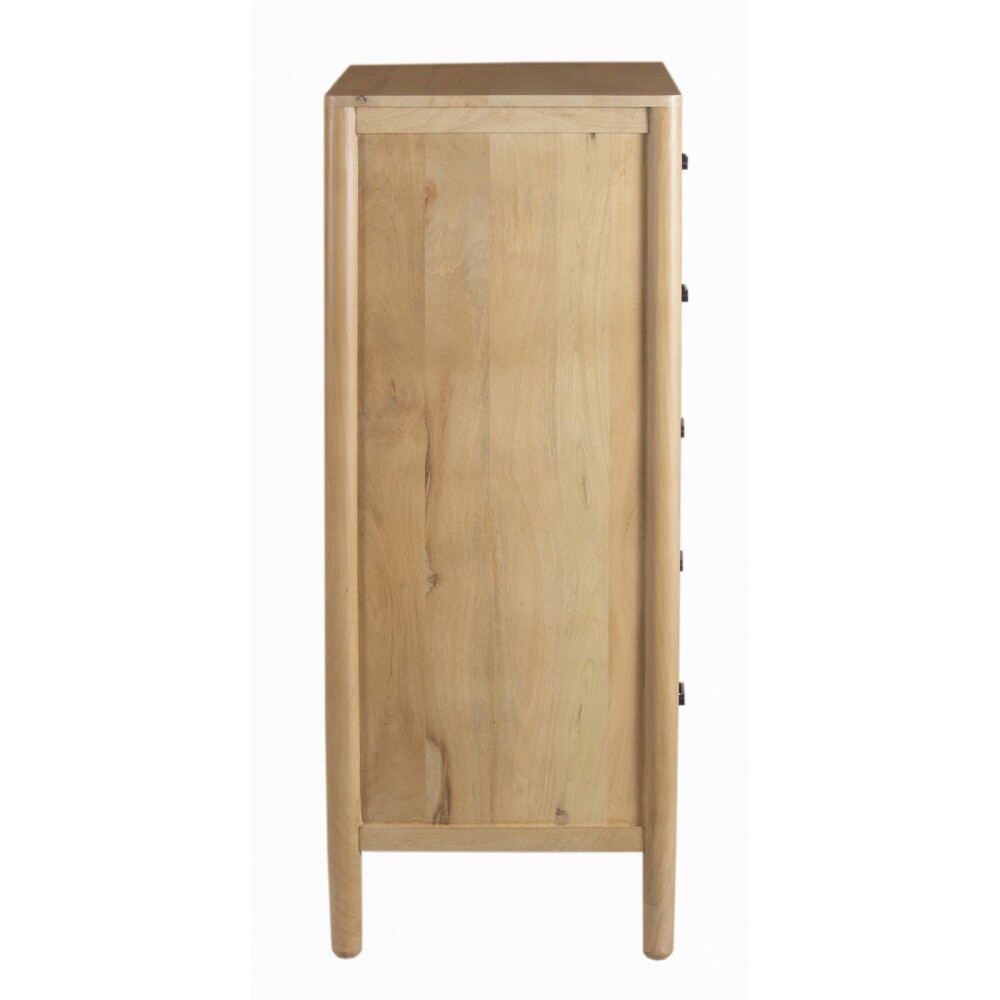 CAJONERA 5 CAJONES MADERA-DE-MANGO NATURAL-BEIGE WOODSIDE