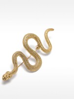 Broche De Serpiente dorado