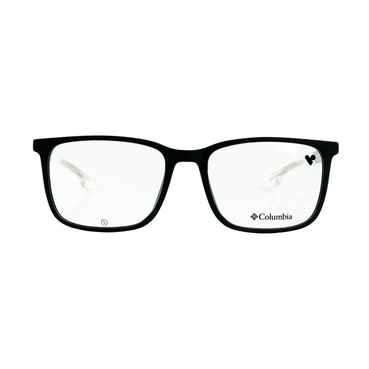 Columbia Rectangular Negro pat transparente 