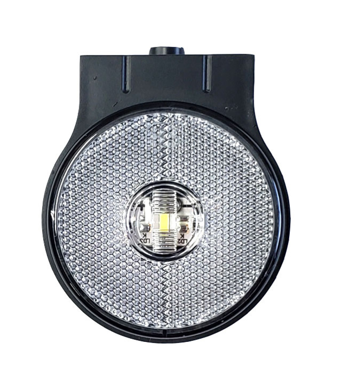 FAROL - LATERAL REDONDO 65MM C/SOP CRISTAL 12-24V FICHA H3 COMPONENTES 