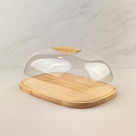 Campana para Tortas con Base de Madera de Bambú y Tapa Acrílica – Largo 30,5 cm x Ancho 22,5cm x Alto 12.5cm Campana para Tortas con Base de Madera de Bambú y Tapa Acrílica – Largo 30,5 cm x Ancho 22,5cm x Alto 12.5cm
