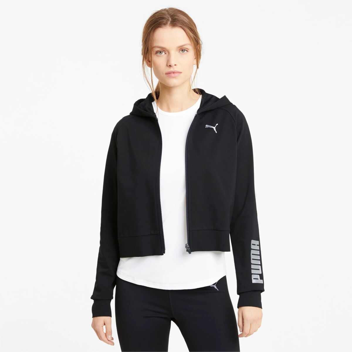 Campera Puma Entrenamiento Dama RTG FZ Hoodie Black - S/C 