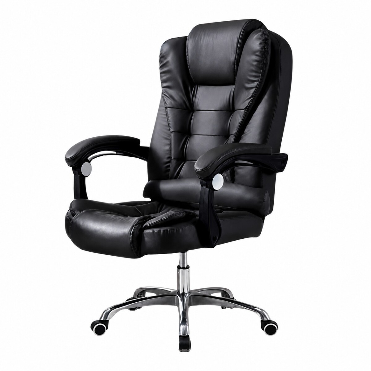 SILLA DE ESCRITORIO CON MASAJEADOR EJECUTIVA CORPORATIVA ERGONÓMICA - NEGRO 