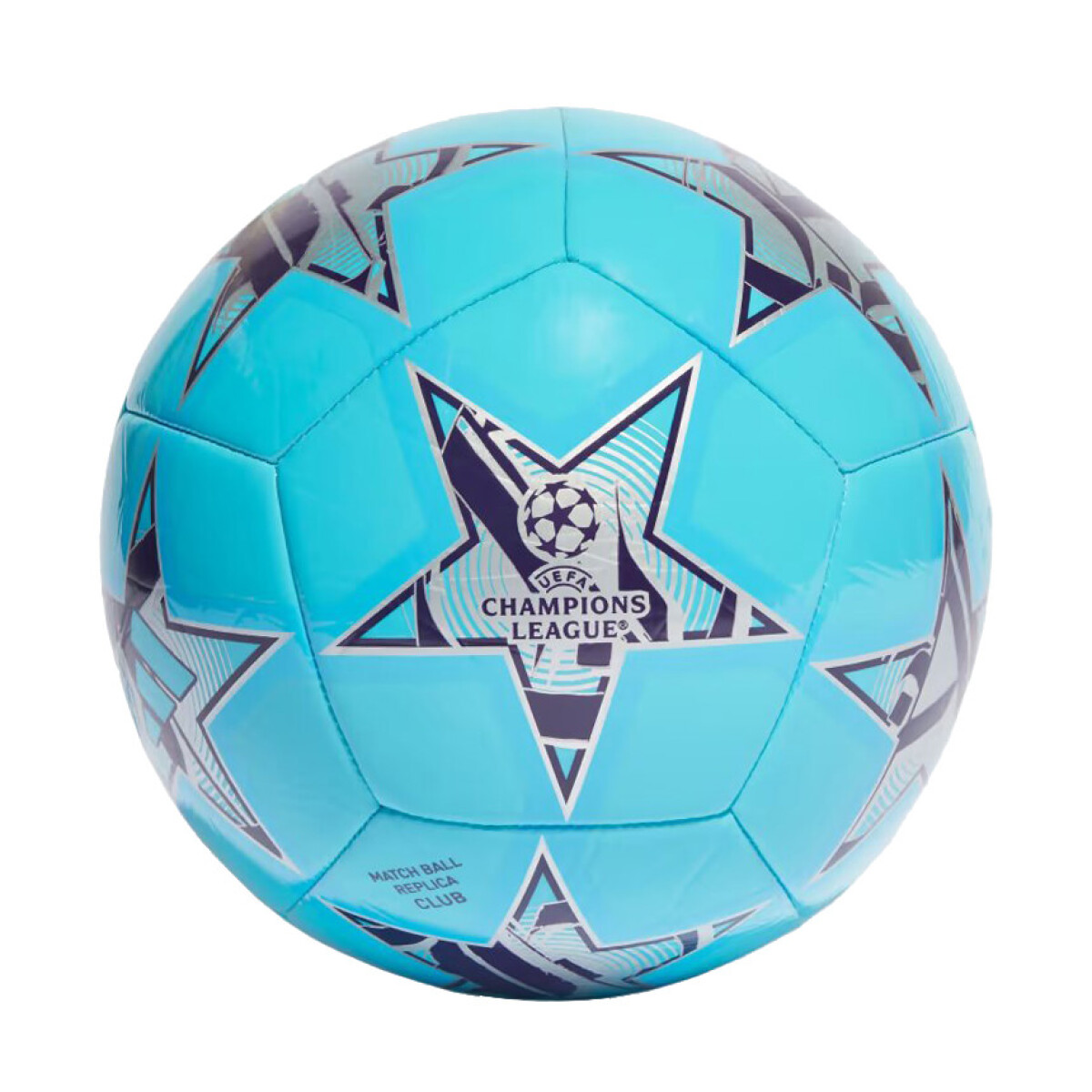 Pelota Adidas Champions League - Celeste - Azul marino - Plateado 