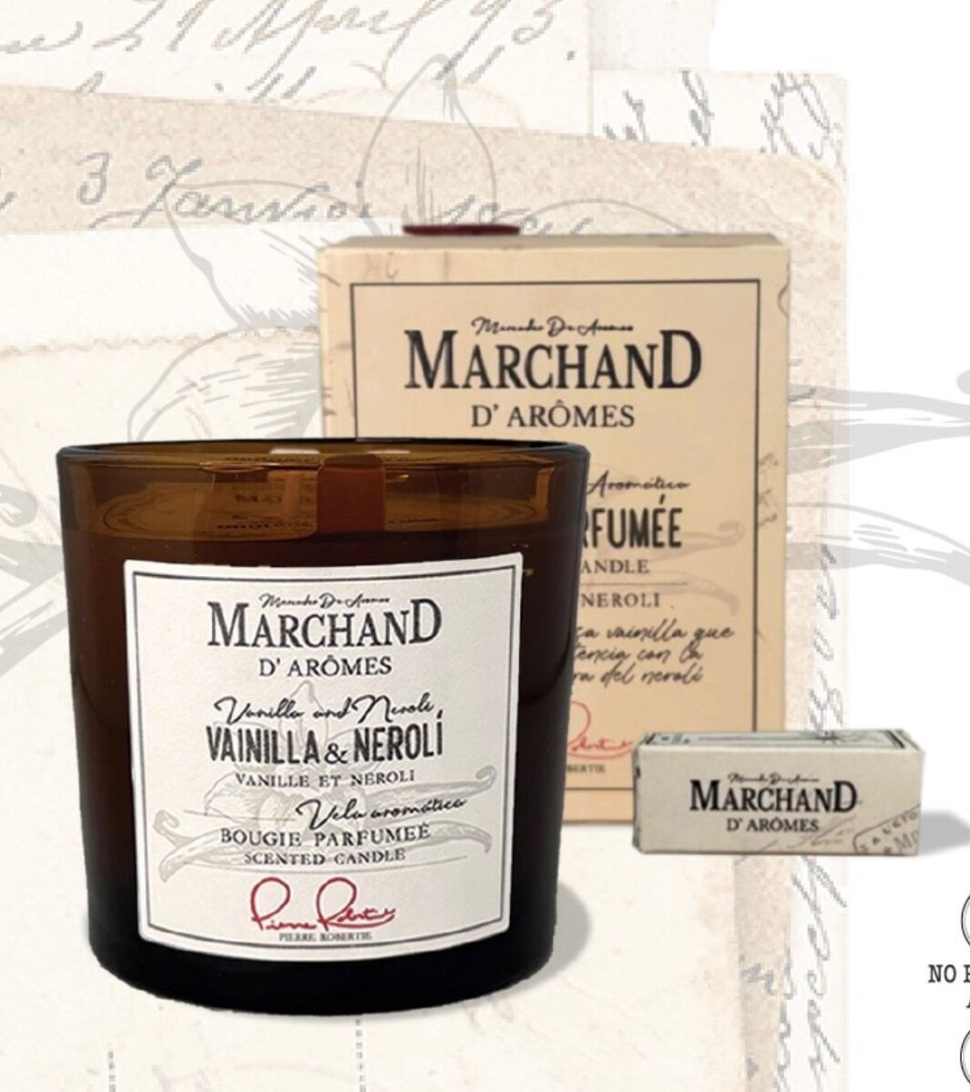 VELA AROMATICA DE SOJA MARCHAND - VAINILLA & NEROLI 