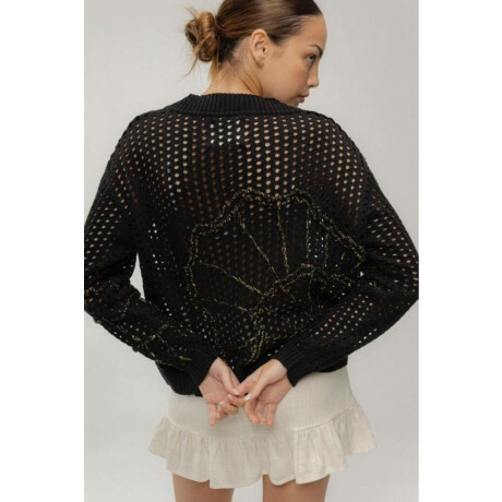PRE VENTA Buzo Caracol Negro con Lurex