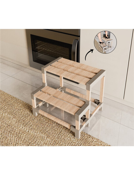ESCALERA 2 NIVELES 38X3939CM MADERA ESCALERA 2 NIVELES 38X3939CM MADERA