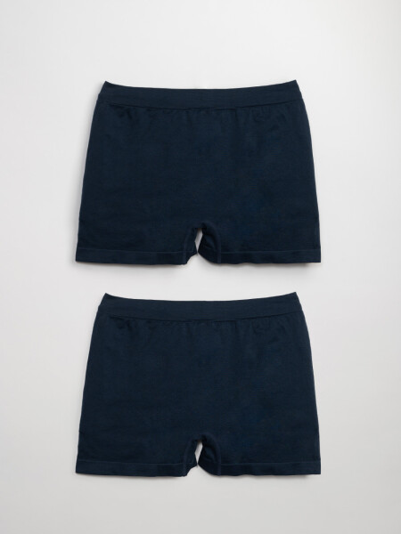 Boxer Microfibra Pack X2 Azul Marino