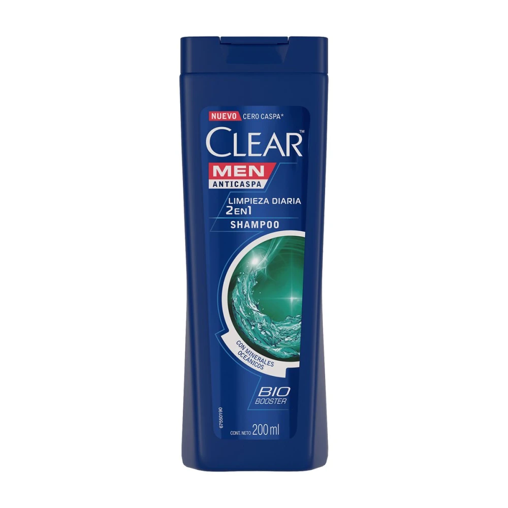 CLEAR SHAMPO MEN DUAL EFFECT UNID. X 200