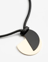 Collares Largos Metal Collar Largo Cordón Chapones - Dorado