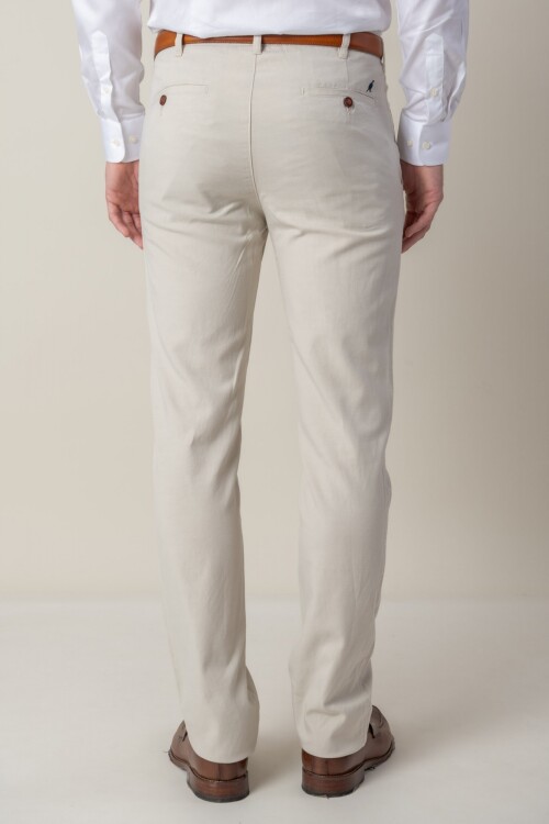 Pantalón de Tencel Classic Fit Hielo