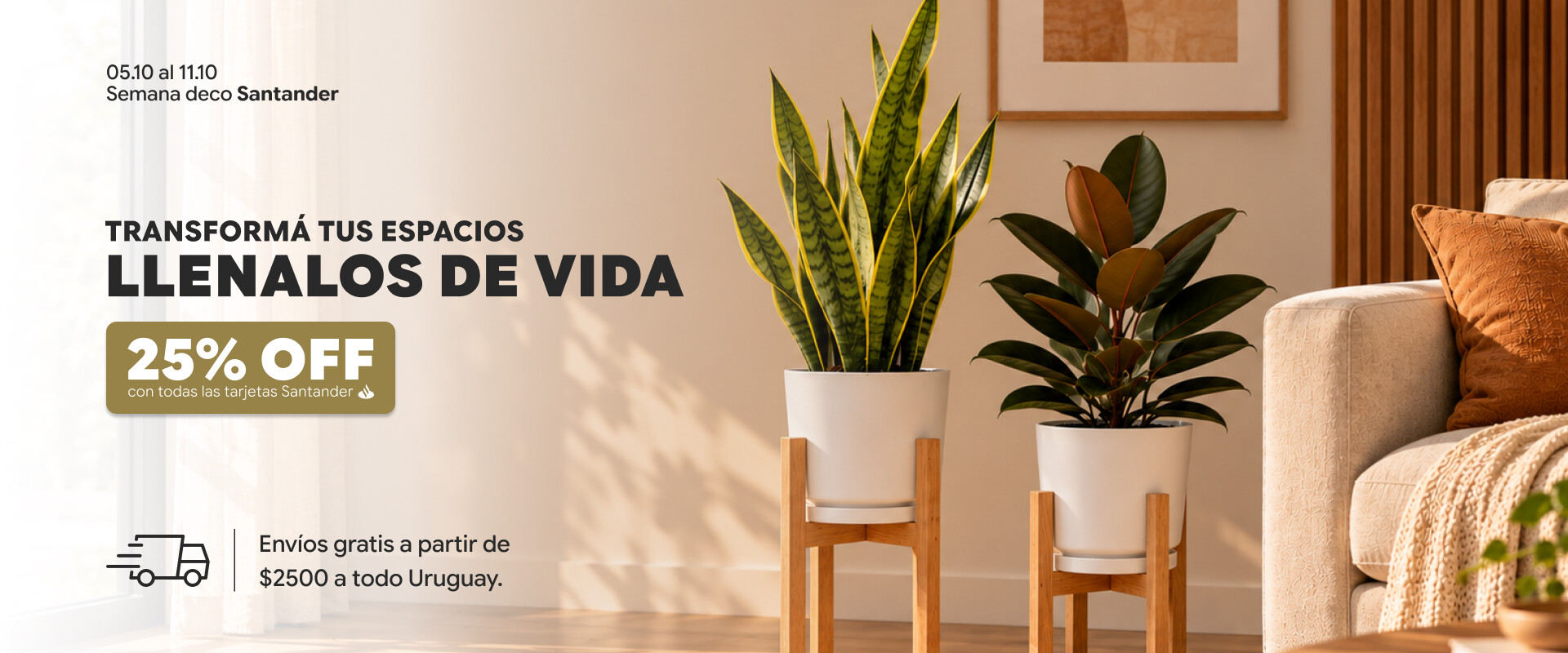 HomeSlider - 25% OFF santander