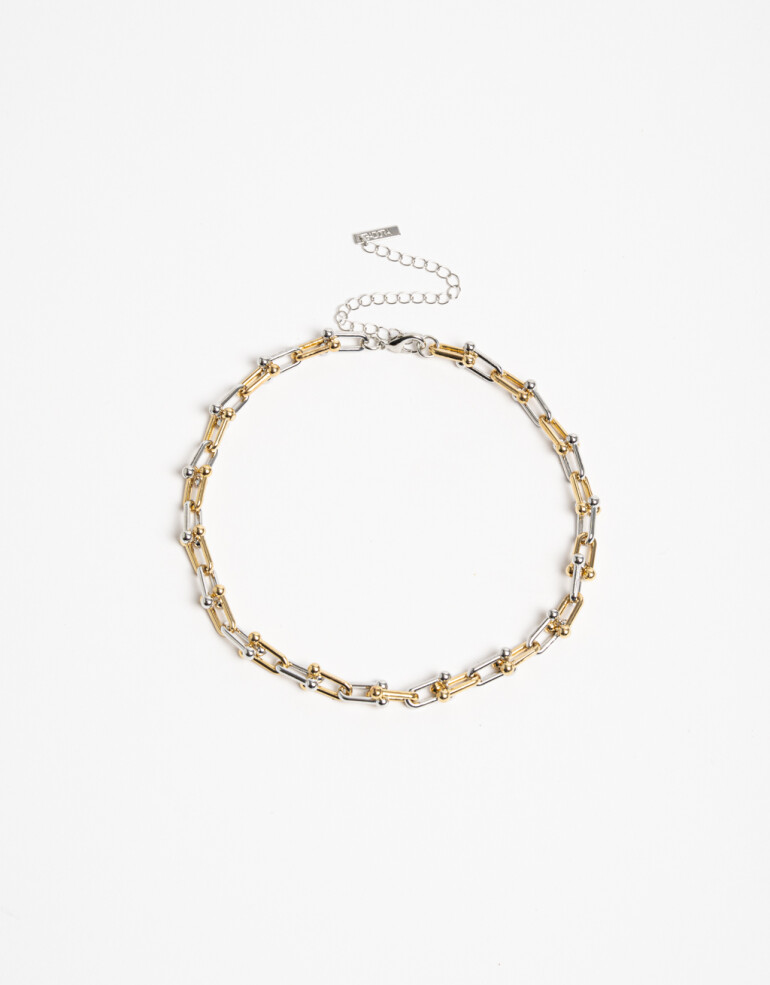 Collares Cortos Metal Collar Corto Metal Biplating - Dorado