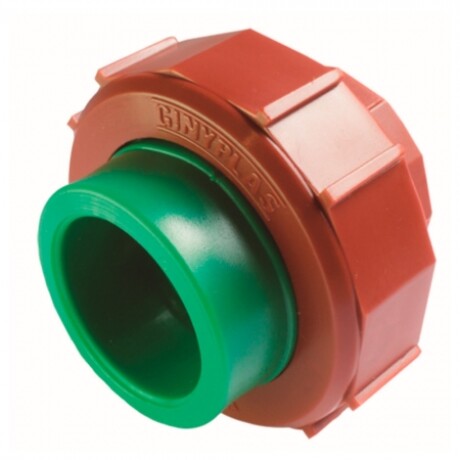 GINYPLAS UNIÓN DOBLE FUSIÓN - ROSCA 20 MM x 1/2 PULGADA Ginyplas Unión Doble Fusión - Rosca 20 Mm X 1/2 Pulgada