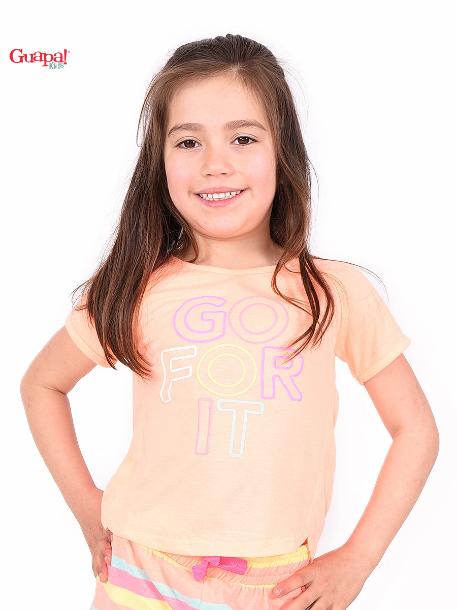 REMERA FRASES - CORAL 