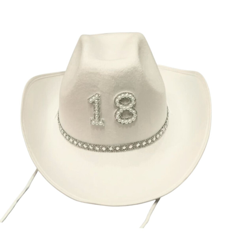 Sombrero Cowboy N°18 BLANCO