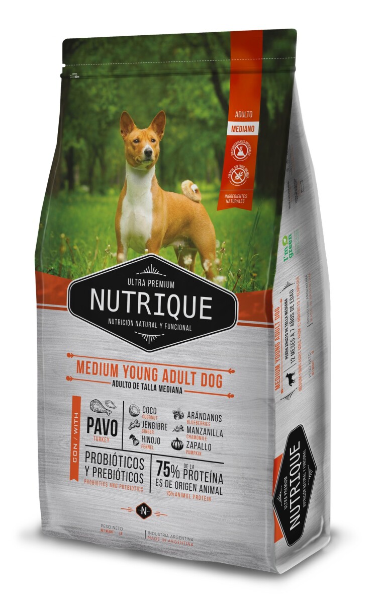 NUTRIQUE MEDIUM YOUNG ADULT DOG X 12KG 