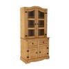 Cristalero 4 Puertas Madera Maciza - Linea Mexicana Natural