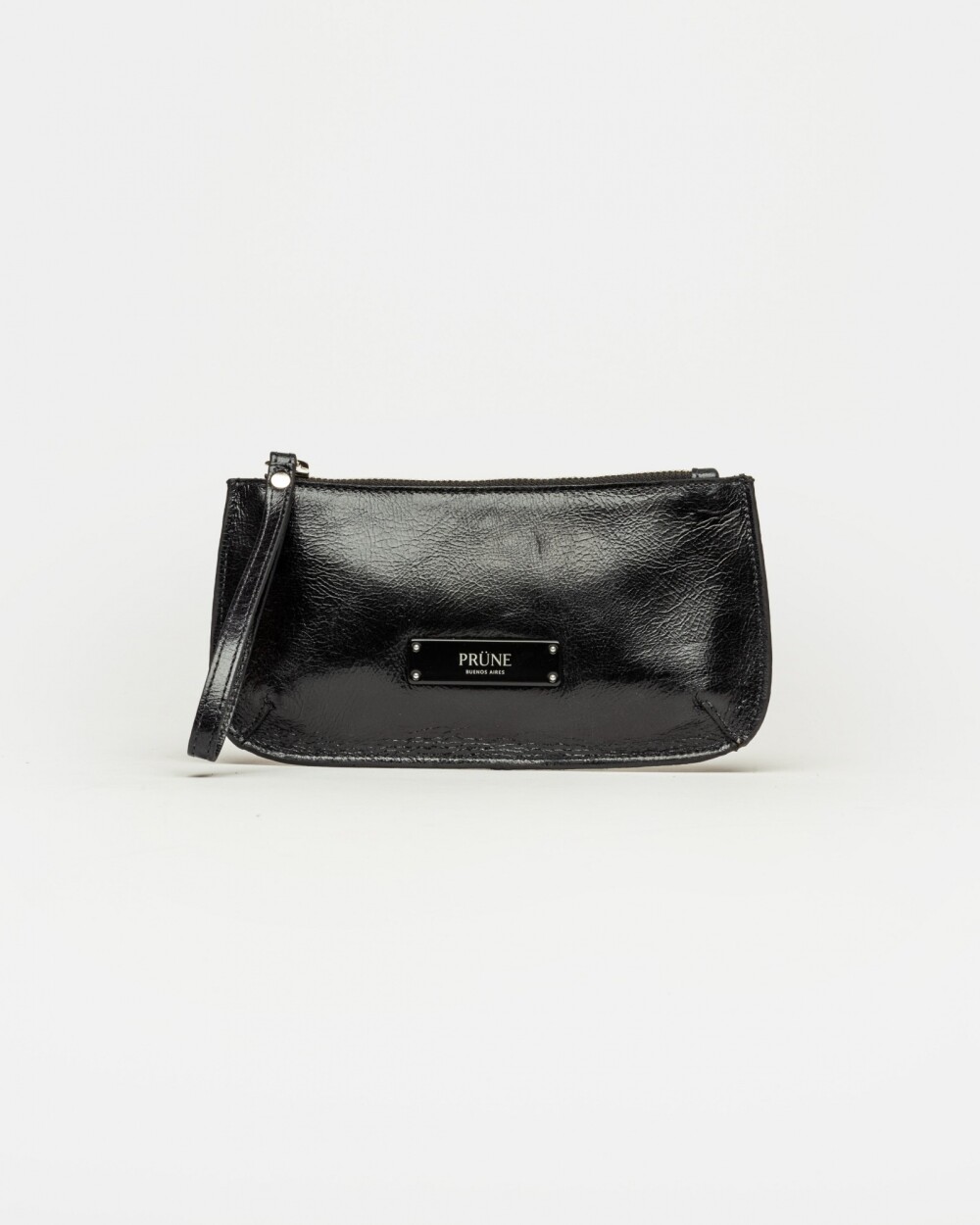 Porta cosméticos Sarah en cuero liso Negro