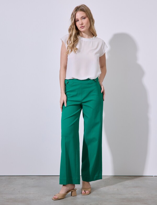 Pantalon Hebilla & Boton VERDE