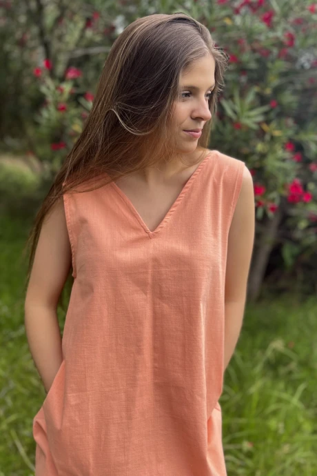 Vestido Fronda Naranja