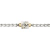 Pulsera Flores-Plata y Oro-Sin Piedra-PU5008 sinpiedra