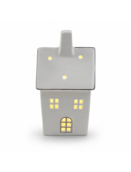 CASA DECORATIVA C/LUZ CERAMICA 21CM CASA DECORATIVA C/LUZ CERAMICA 21CM