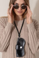 Cuelga lentes Charol negro