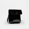 Morral Liana En Cuero Charol Negro