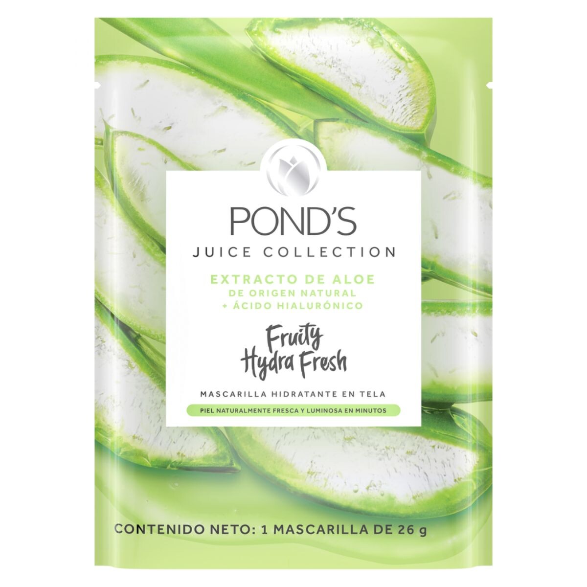 Mascarilla Facial Pond's Fruity Hydra Fresh con Alóe Vera 