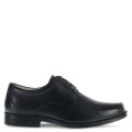 Zapatos de Niño Boomerang LORD de cuero acordonado colegial Negro