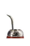 BOMBILLA ALPACA CON PICO DE LORO BRONCE GRUESA LISA BOMBILLA ALPACA CON PICO DE LORO BRONCE GRUESA LISA
