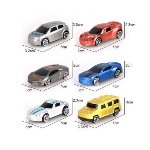 Set X12 Autos de Plástico Colores Surtidos U