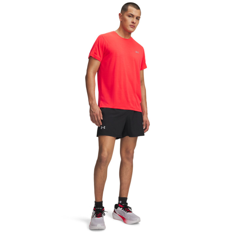 UA LAUNCH 5'' SHORTS-GRN BLK-001