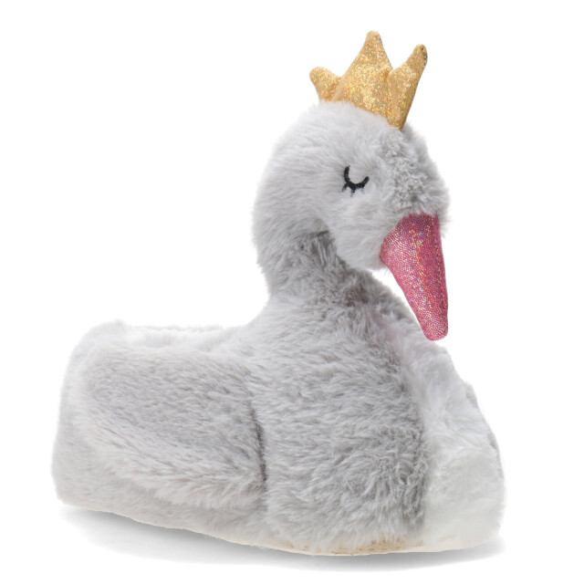 Pantuflas de Niña MINI Miss Carol cisne Gris
