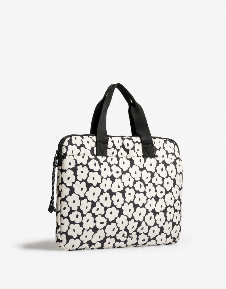 Portanotebook Nylon Portanotebook De Material Reciclado Flores - Estampado Flores