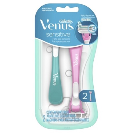 Gillette Venus Sensitive Desechables 2 Unidades – Afeitado Suave para Piel Sensible Gillette Venus Sensitive Desechables 2 Unidades – Afeitado Suave para Piel Sensible