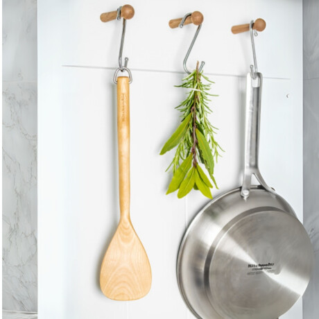 Espatula con Gancho de Bambu 32 cm KitchenAid Espatula con Gancho de Bambu 32 cm KitchenAid