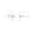 GRIFERÍA DE LAVATORIO PARA PARED MODELO TZAR ORO CEPILLADO 342001OC Grifería De Lavatorio Para Pared Modelo Tzar Oro Cepillado 342001oc